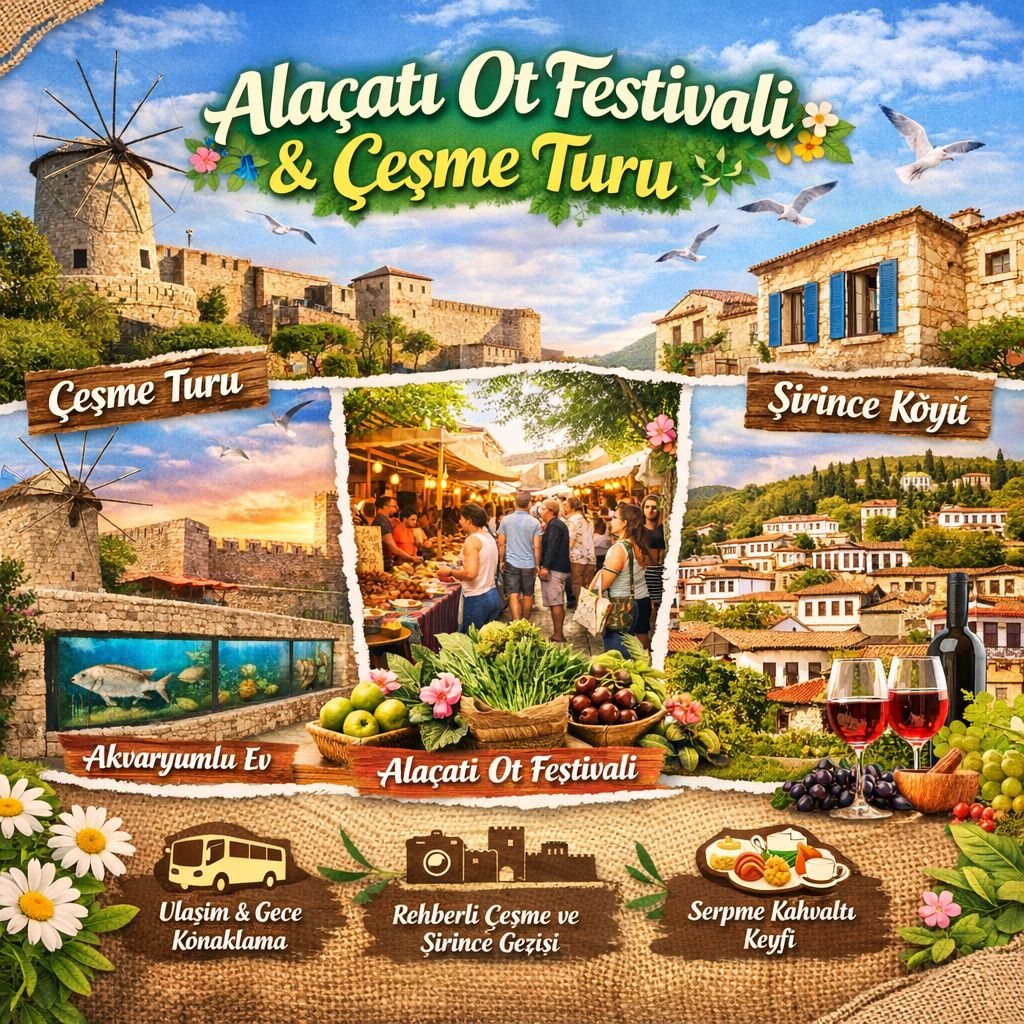Ege’de Ot Festival Rüzgarı: Alaçatı & Efes Masalı / 1 Gece Otel Konaklamalı